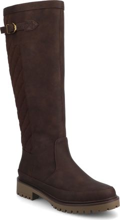 Journee Collection Womens Zemmie Knee High Casual Quilted Boots
