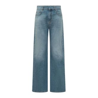 Pinko Wide Jeans, female, Blue, Size: W25 Wanda Wide Leg Jeans