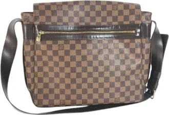 Louis Vuitton Vintage, unisex, Bruin, ONE Size, Pre-owned Damier Canvas Messenger Bag