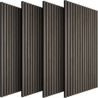 TecTake Acoustic Wall Panels sound-absorbing felt - Oak Gray in Grey