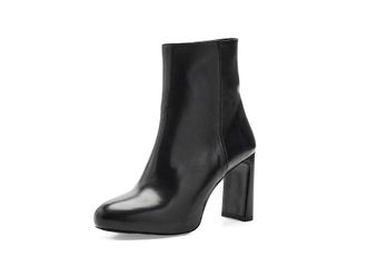 Stuart Weitzman Babette Platform Zip Bootie Womens Boots Black : 7.5 M, Leather