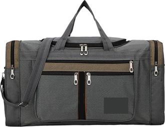 Generic Compatible For Travel Duffel Bag Carry On Luggage Tote Large Capacity Weekender Gym Sport Holdall Overnight Pouches(Dark grey C)