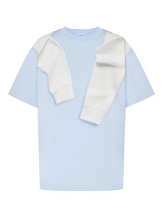 Moschino Trompe-loeil print T-shirt - Blue
