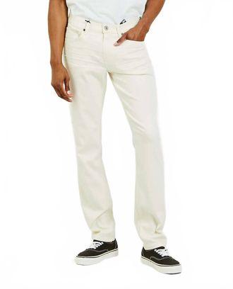 Paige Transcend Federal Slim Straight Jean In Iced Pearl