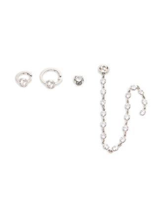 Gucci 2010s Interlocking G nail piercings - women - Metal - One Size - Silver