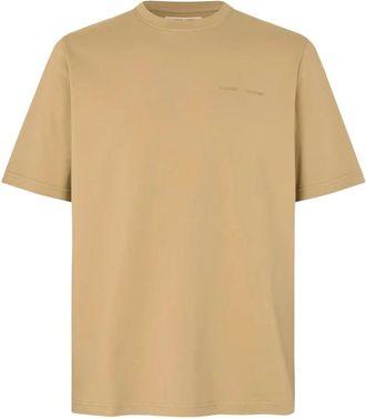 Sams&oslash;e & Sams&oslash;e Sajesper T-Shirt - Heren - T-shirts - Beige - M - Katoen - Tops