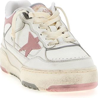 Golden Goose Womens Multicolor Leather Athletic Sneakers