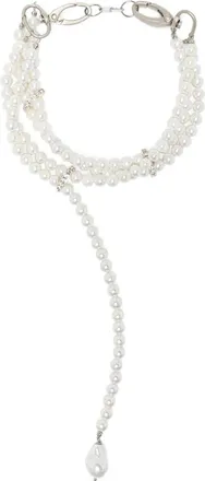 Atu Body Couture x Shir Fine Jewellery bead-chain choker - women - Acrylic/Mother of Pearl - One Size - White