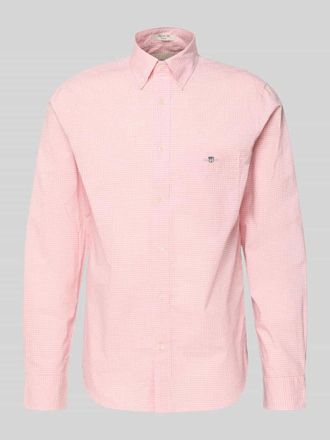 GANT Slim Fit Freizeithemd mit Logo-Stitching in Hellrosa, Gr&ouml;&szlig;e XXXL