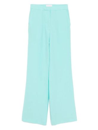 Saiid Kobeisy Jet Black Tailored Pants With Wide-Leg Silhouette