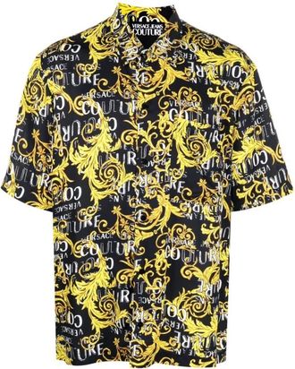 Versace Jeans Couture Stijlvolle Shirt van Versace Jeans Couture - Heren - Korte mouwen Overhemden - Veelkleurig - M - Overhemden