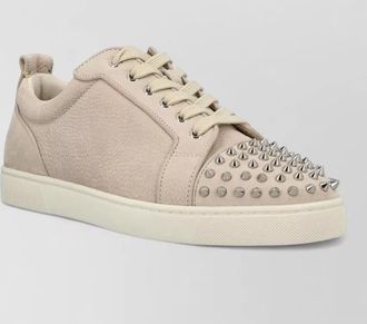 Christian Louboutin louis junior spikes leather sneakers flat sole