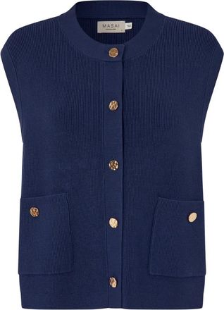 Masai Lossan Cardigan - Jackets - Mujer - Azul - XL