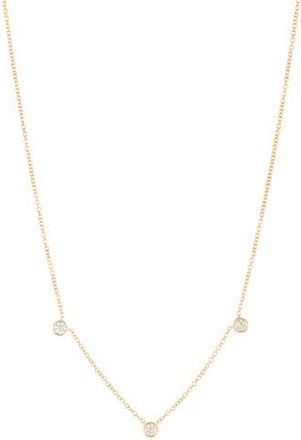 Bony Levy 14K Gold Diamond Station Necklace - 0.15ct. in 18K Yellow Gold at Nordstrom Rack