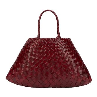 Dragon Diffusion Santa Croce Woven Tote - - Bags - Donna - Rosso - ONE SIZE