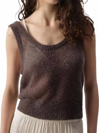 American Vintage Bodyrow Tank Top In Brown