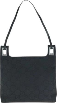 Gucci Pre-owned Nylon Shoulder Bag Black - Dames - Vintage Schoudertas - Zwart - ONE Size - Nylon - Vintage