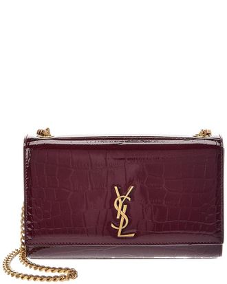 Saint Laurent New Kate Small Patent Wallet On Chain