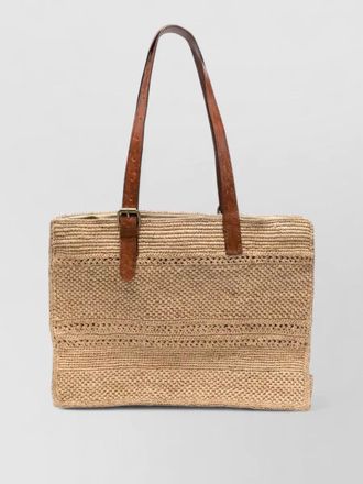 Ibeliv raffia shoulder bag