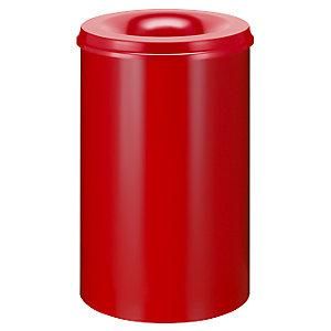 EKO V-part - Papelera De Seguridad Acero Autoextinguible Capacidad 110 L