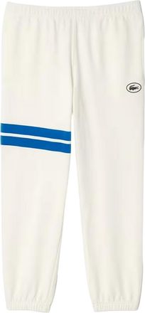 Lacoste Heren-joggingbroek met flockprint en rechte pasvorm (Cr&egrave;me)