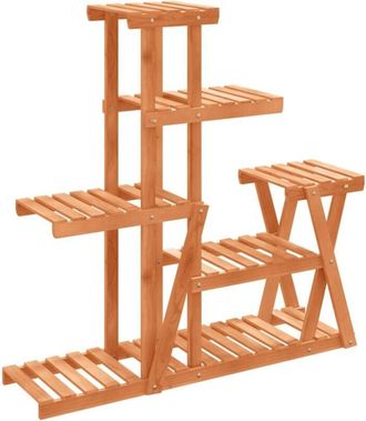 vidaXL Flower Stand 95x25x96 cm Solid Wood Fir vidaXL