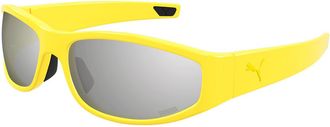 Puma PU0483S 004 Mens Sunglasses Yellow Size 65 - Free RX Lenses - Free RX Lenses