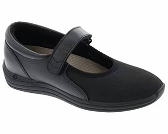 Drew Womens Magnolia Shoes In Black Leather/stretc