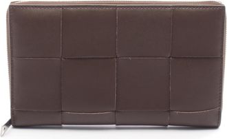 Bottega Veneta Brown Leather Long Wallet (Bi-Fold) (Pre-Owned)