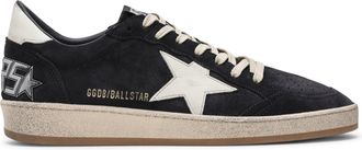 Golden Goose BALL-STAR IN DARK BLUE SUEDE WITH WHITE LEATHER STAR - Golden Goose Deluxe Brand - Man