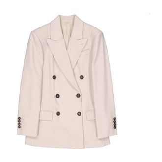 Brunello Cucinelli Blazer Jacket - female - Brunello Cucinelli - Blazers - Pink - S - Jackets