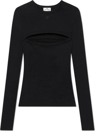 Courr&egrave;ges Mujer, Camisetas, Negro, Talla: M