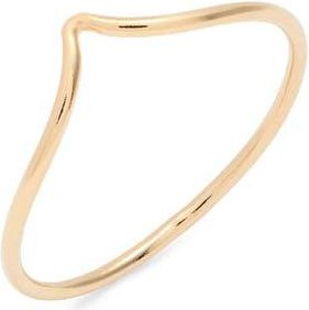 Nashelle Slim Chevron Ring in Gold Fill at Nordstrom, Size 6