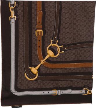 Gucci GG Supreme Horsebit Scarf