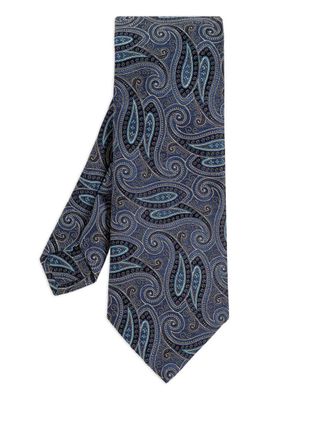 Etro paisley-patterned tie - Blu