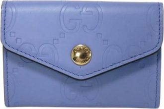 Gucci Pre-owned Wallets, female, Purple, Size: ONE SIZE Pre-owned Leather Wallet
