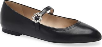 Stuart Weitzman Aura May Jane Flat in Black at Nordstrom Rack, Size 10.5