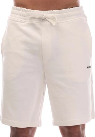 HUGO BOSS Hugo Mannen Dayono Logo Gedrukte Relaxed Fit Shorts (Wit)