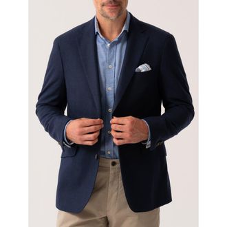 Koy Clothing Classic Tailored Wool Blazer in Blue at Nordstrom, Size 42L