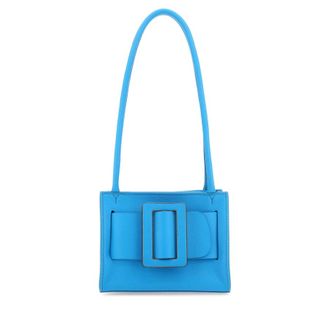 Boyy Light Blue Leather Bobby 18 Soft Shoulder Bag