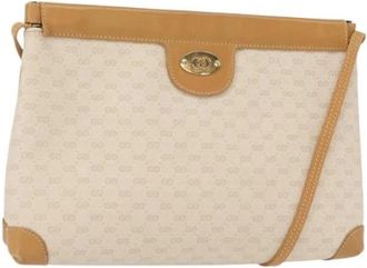 Gucci Pre-owned Plastic Cross Body Bag - Dames - Vintage Schoudertas - Beige - ONE Size - Vintage