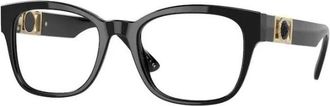Versace Zwarte Montuur Bril - unisex - Brillen - Zwart - 52 MM - Accessoires