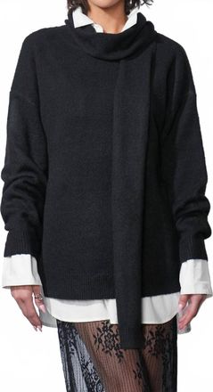 Greylin Kit Crew Neck Sweater In Black