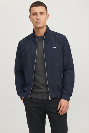 Jack & Jones Outdoorjacke JACK & JONES JPRBLUALVES HARRINGTON JKT, Herren, Gr. XXL, seaborne, Web, Obermaterial: 90% Polyester, 10% Elasthan, unifarben, regular fi