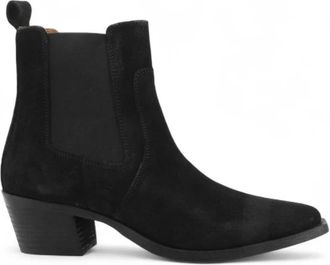 Frau Chelsea Boots - Dames - Cowboylaarzen - Zwart - 37 EU - Leer - Schoenen