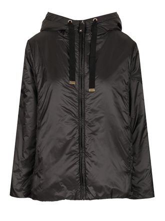 Max Mara Padded Jacket With Hood Coats Black