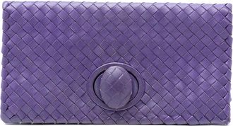 Bottega Veneta Pre-owned Bottega Veneta Nappa Intrecciato Turn Lock Clutch Ladies B01373837K