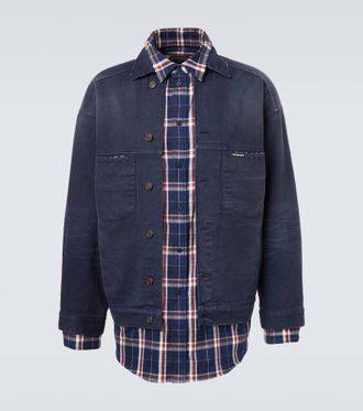 Balenciaga Giacca in cotone a strati