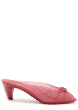 Chlo&eacute; 55 Peep-toe Jelly Mules - Pink - 38 (IT38/ UK5)