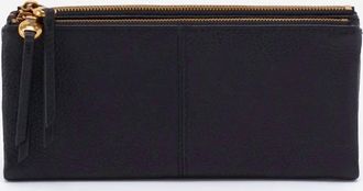 Hobo Keen Large Zip Top Continental Wallet In Black